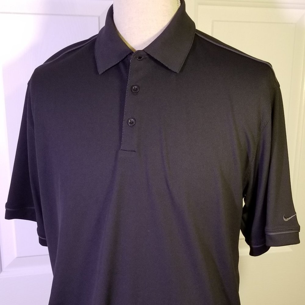Nike Dri-FIT Golf Polo Black L, Like New